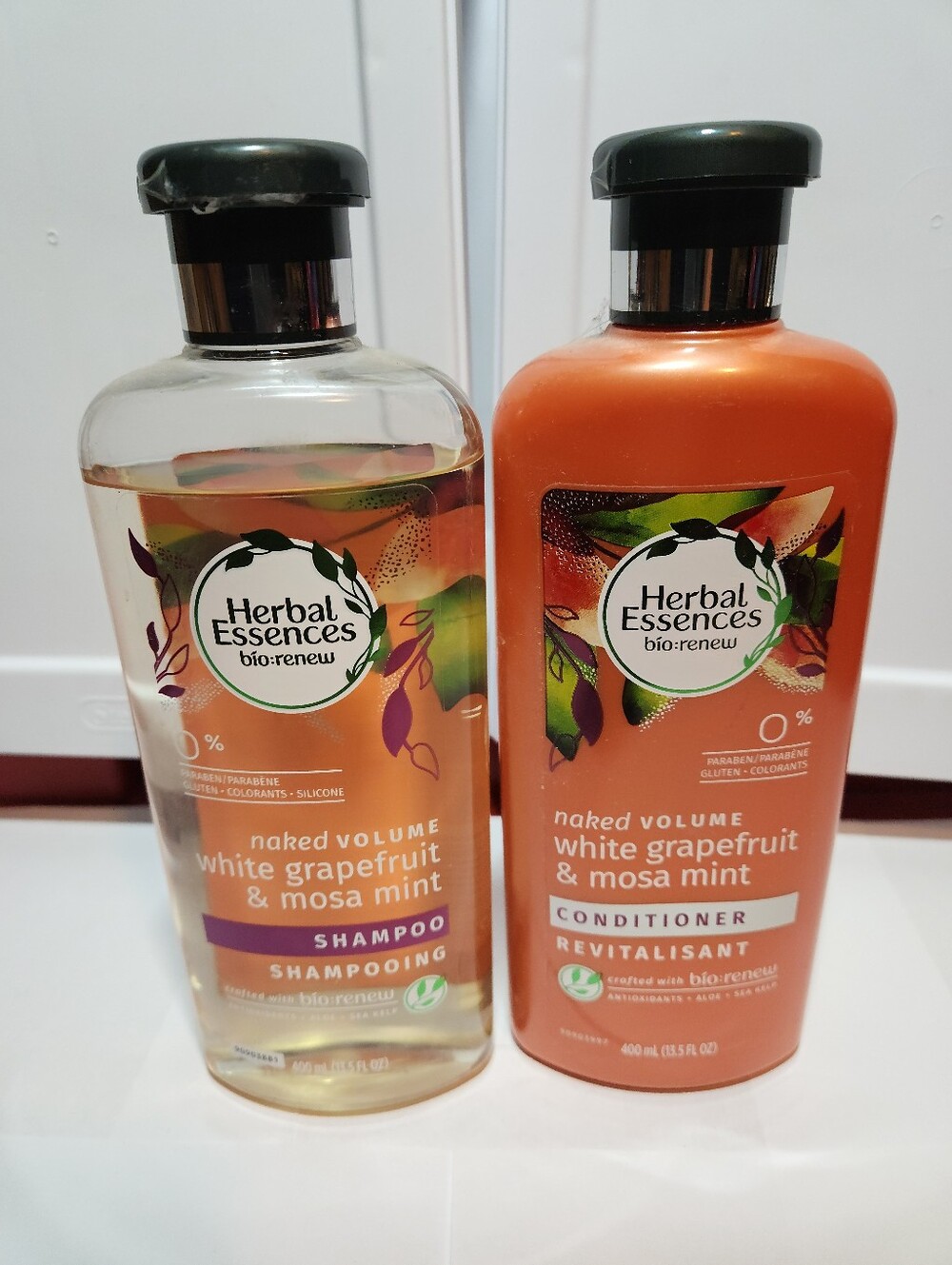 Herbal Essences Naked Volume White Grapefruit & Mosa Mint Shampoo + Conditioner